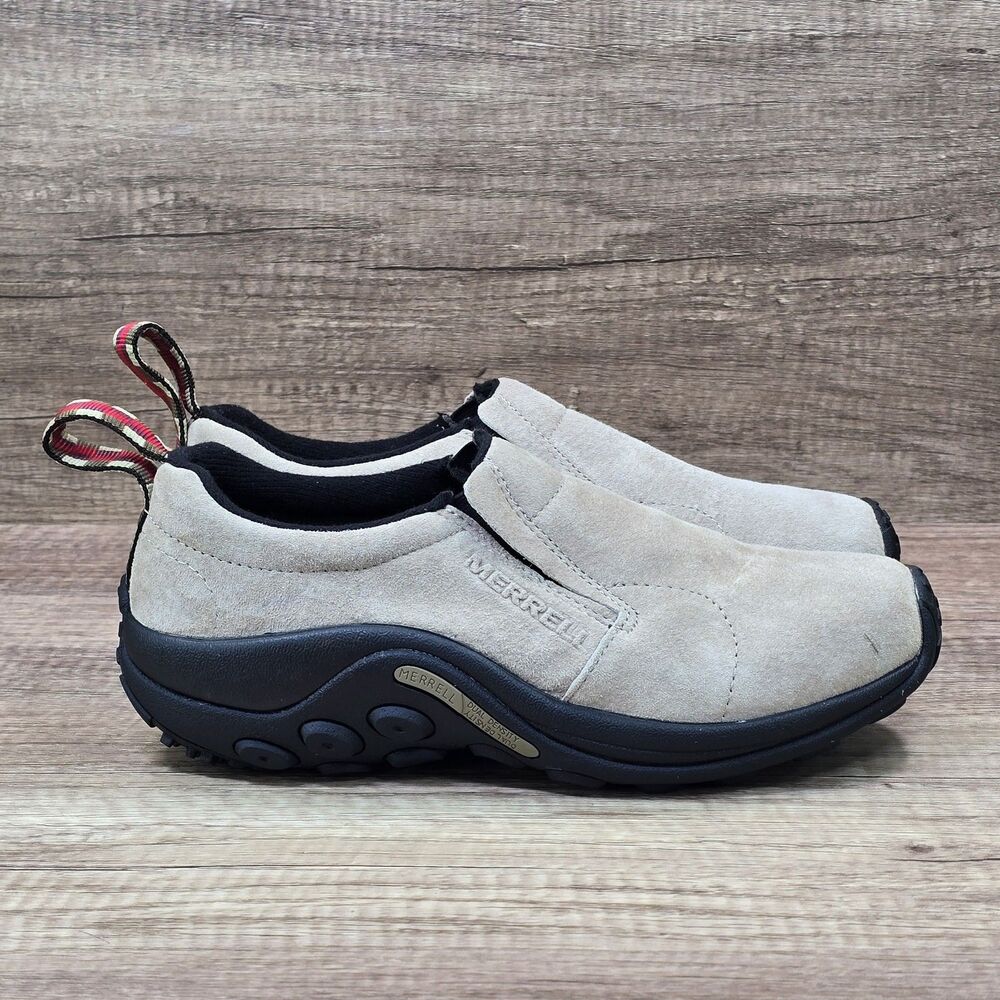 Merrell Jungle Moc Men's Size 7.5 Classic Taupe Suede Slip On Shoes (J60801) NEW
